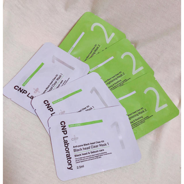 CNP(チャアンドパク)のCNP アンチポアブラックヘッドクリア ３回分 コスメ/美容のスキンケア/基礎化粧品(パック/フェイスマスク)の商品写真