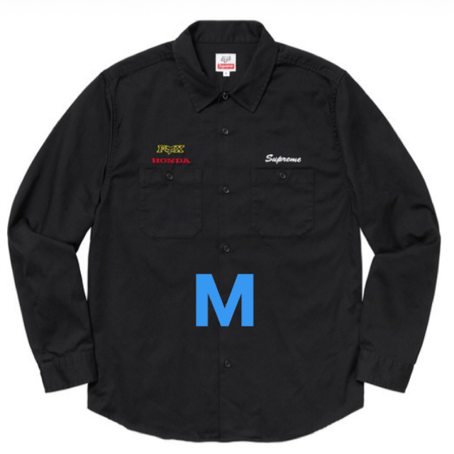 Supreme Honda Racing Work Shirt M Black