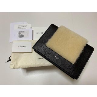 クラッチバッグ【新品未使用】CELINE イブニングクラッチ ファー付き セリーヌ