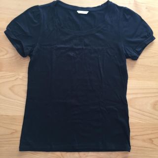 ユニクロ(UNIQLO)のTシャツ 黒の無地(Tシャツ(半袖/袖なし))