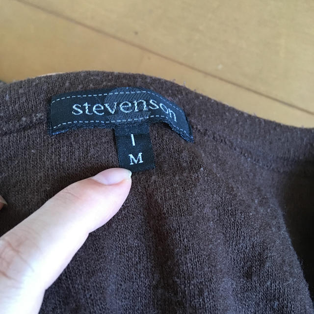 STEVENSON OVERALL(スティーブンソンオーバーオール)のstevenson ブラウンカットソー メンズのトップス(カーディガン)の商品写真