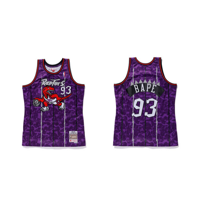 トップスBAPE RAPTORS Camo basketball Tanktop