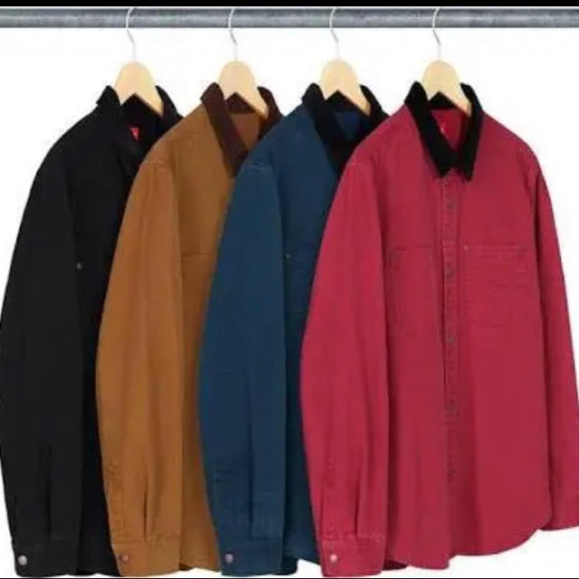 Supreme script canvas snap shirt