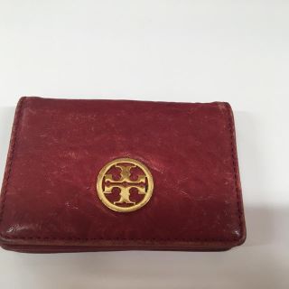 トリーバーチ(Tory Burch)の値下げしましたトリーバーチ TORY BURCH 財布 名刺入れ レザー レッド(名刺入れ/定期入れ)