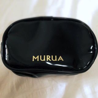 ムルーア(MURUA)の＊MURUA 黒リボンポーチ＊(ポーチ)