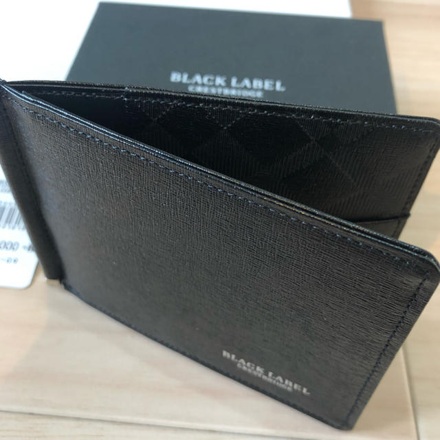 新品 マネークリップ 財布 ブラックレーベルクレストブリッジ