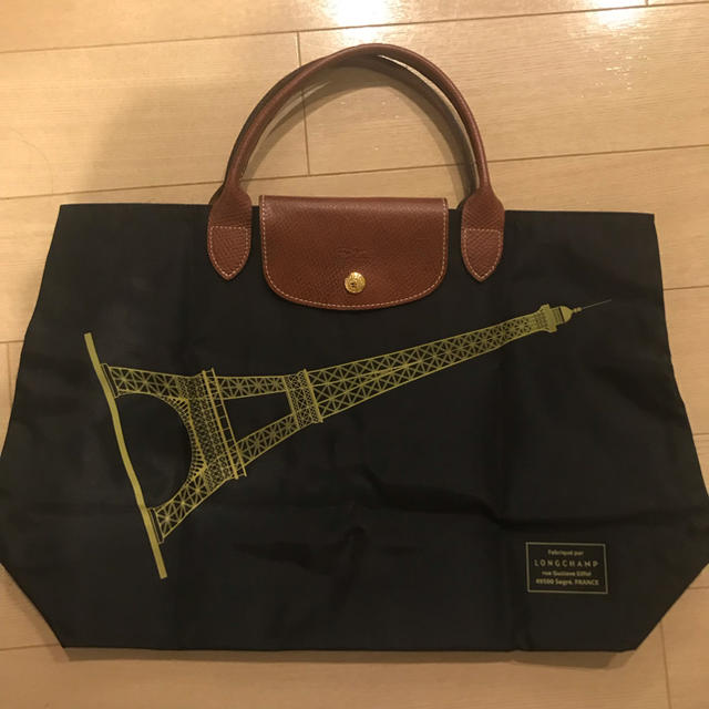 専用 Longchamp トート エッフェル塔 ブラック