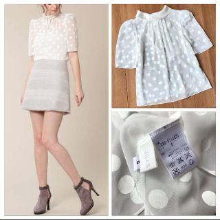 ジルスチュアート(JILLSTUART)のドットブラウス♡(シャツ/ブラウス(半袖/袖なし))