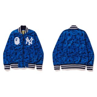 アベイシングエイプ(A BATHING APE)のAPE NEW YORK YANKEES ABC CAMO JACKET (スタジャン)