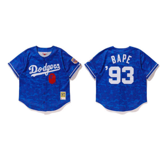 bape mitchell and ness dodgers