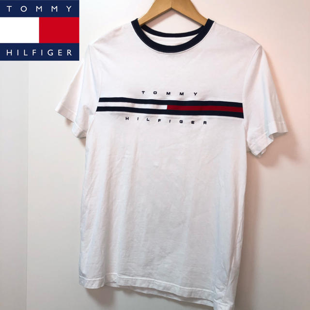 TOMMY HILFIGER(トミーヒルフィガー)のTOMMY HILFIGER  フラッグプリント Tシャツデカロゴ メンズのトップス(Tシャツ/カットソー(半袖/袖なし))の商品写真