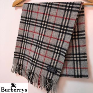 バーバリー(BURBERRY)のBurberrys 英国製 Lambswool ノバチェック マフラー(マフラー/ショール)