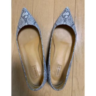 ペリーコ(PELLICO)の【美品】CHEMBUR チェンバー パイソン フラットパンプス(ハイヒール/パンプス)