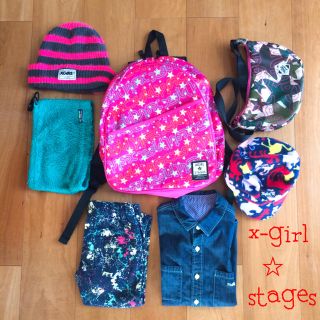 エックスガールステージス(X-girl Stages)のx-girl  stages☆エックスガールステージス☆秋冬コーデ｡:°ஐ♡*(Tシャツ/カットソー)