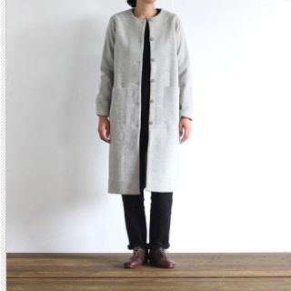 エヴァムエヴァ(evam eva)のニコ様専用　evam eva  press wool coat　プレスウールコ(ロングコート)