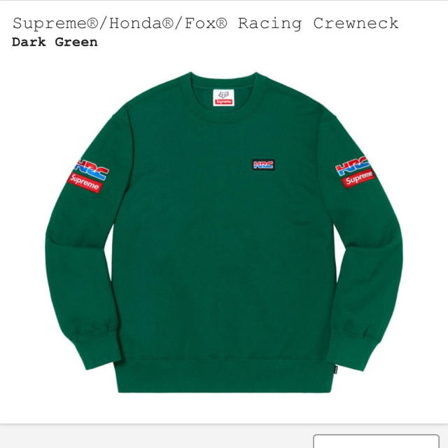 Supreme®Honda®Racing Crewneck サイズMスウェット