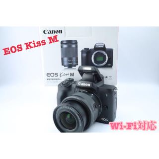 キヤノン(Canon)の極美品❤Canon EOS Kiss M ❤ブラック レンズキット(ミラーレス一眼)