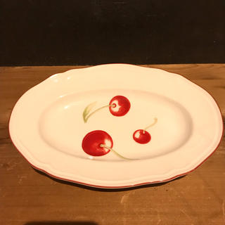 リチャードジノリ(Richard Ginori)ののぶよっしー様専用 リチャードジノリ アンティコチェリー 楕円皿 1枚 used(食器)