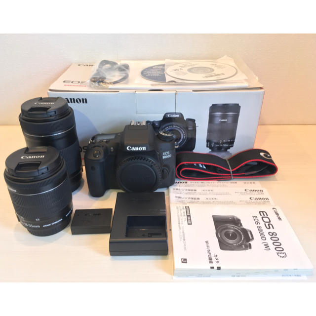 Canon EOS 8000d ダブルズームキット 美品