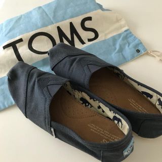 トムズ(TOMS)のTOMS トムス スリッポン ネイビー クラシックキャンバス M8.5 26.5(スリッポン/モカシン)