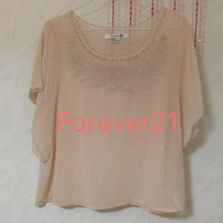 フォーエバートゥエンティーワン(FOREVER 21)のシフォン刺繍ブラウス(シャツ/ブラウス(半袖/袖なし))