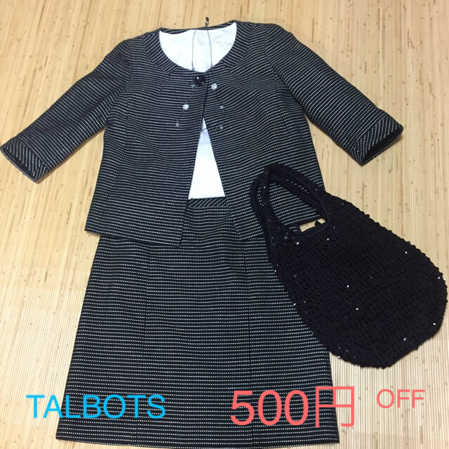 TALBOTS(タルボット)の五分袖 ジャケット&スカート レディースのフォーマル/ドレス(スーツ)の商品写真