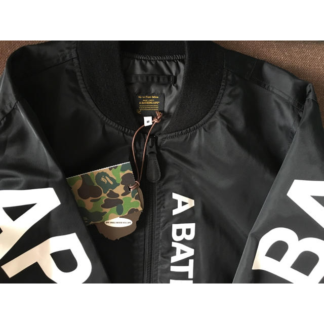 A BATHING APE(アベイシングエイプ)の(M) BAPE  LIGHT MA-1 JACKET メンズのジャケット/アウター(フライトジャケット)の商品写真