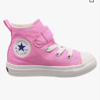 コンバース(CONVERSE)のコンバース スニーカー 21cm ピンク 女の子 マジックテープ ハイカット(スニーカー)