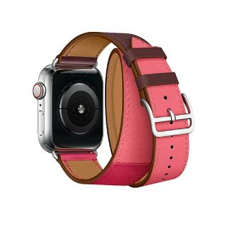 アップルウォッチ(Apple Watch)の本革 38/40 ㎜用 Apple Watch 二重巻きベルト アップルウォッチ(その他)