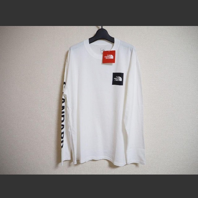 白L ノースフェイス スタンダード 限定 Tee Tシャツ ロンT 新品 T