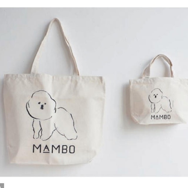 Mambo(マンボ)のMAMBO　トートバッグ　L　クラスカ♡ビションフリーゼ レディースのバッグ(トートバッグ)の商品写真