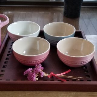 ルクルーゼ(LE CREUSET)のルクルーゼ ライスボール 4色セット(食器)