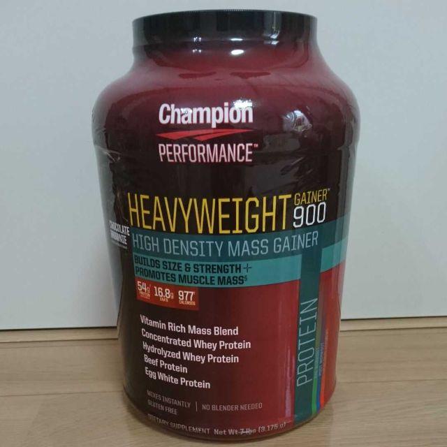 Champion(チャンピオン)の<送料込み>ヘビーウェイトゲイナー チョコレートブラウニー 3.175kg 食品/飲料/酒の健康食品(プロテイン)の商品写真