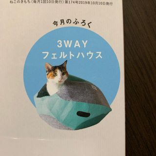 ねこのきもち 付録 フエルトハウス(猫)