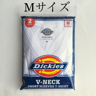 ディッキーズ(Dickies)のディッキーズ 胸ポケットVネック 半袖 Tシャツ ２枚組 ホワイト M(Tシャツ/カットソー(半袖/袖なし))