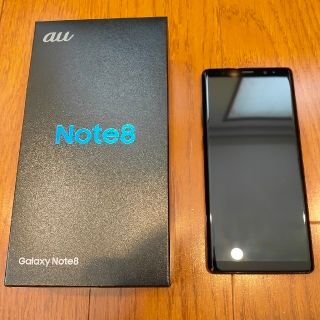 Galaxy Note 8 ブラック 64 GB au SIMロック解除済 - スマートフォン本体