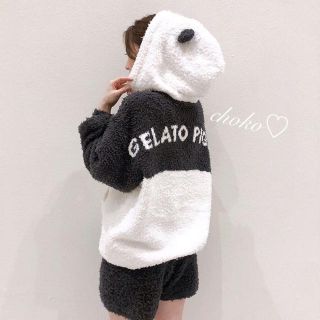 ジェラートピケ(gelato pique)の新品♡新作完売品♡ジェラートピケ パンダモコ パーカー ショートパンツ セット(ルームウェア)