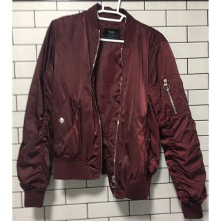 ベルシュカ(Bershka)のMA-1 ブルゾン 赤 ワインレッド(ブルゾン)