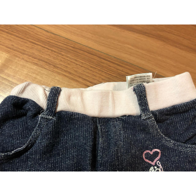 motherways(マザウェイズ)のcutie yummyキューティーヤミー  デニム風パンツ キッズ/ベビー/マタニティのキッズ服女の子用(90cm~)(パンツ/スパッツ)の商品写真