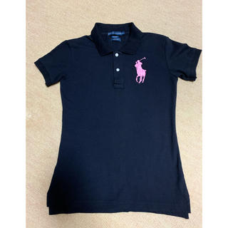 ポロラルフローレン(POLO RALPH LAUREN)のPOLO RALPH LAUREN  ビックポロシャツ ブラック/ピンク(ポロシャツ)