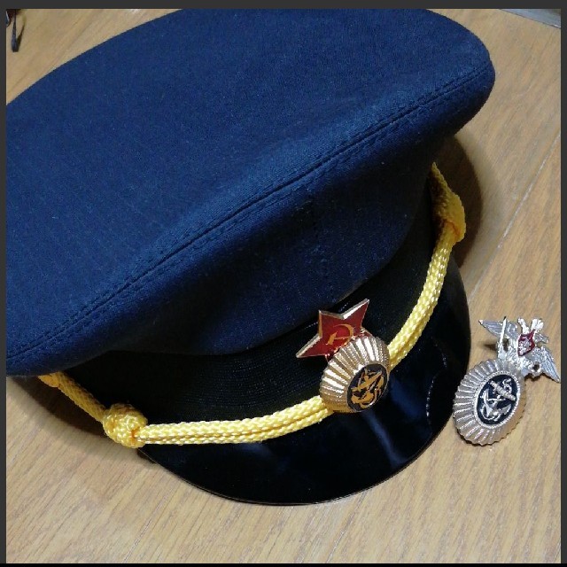 ソ連軍制帽　ロシア帝国海軍徽章セットその他