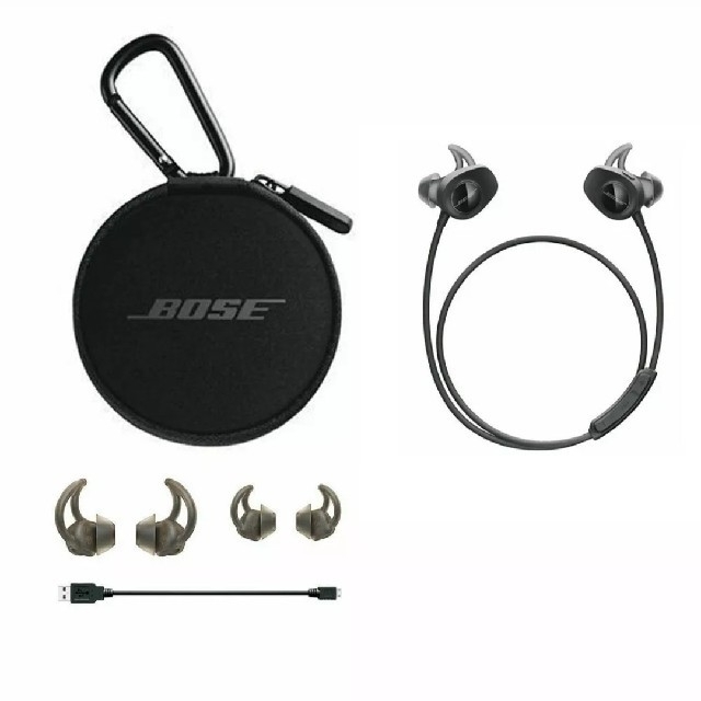 BOSE(ボーズ)のBOSE SOUNDSPORT WIRELESS Bluetooth Black スマホ/家電/カメラのオーディオ機器(ヘッドフォン/イヤフォン)の商品写真