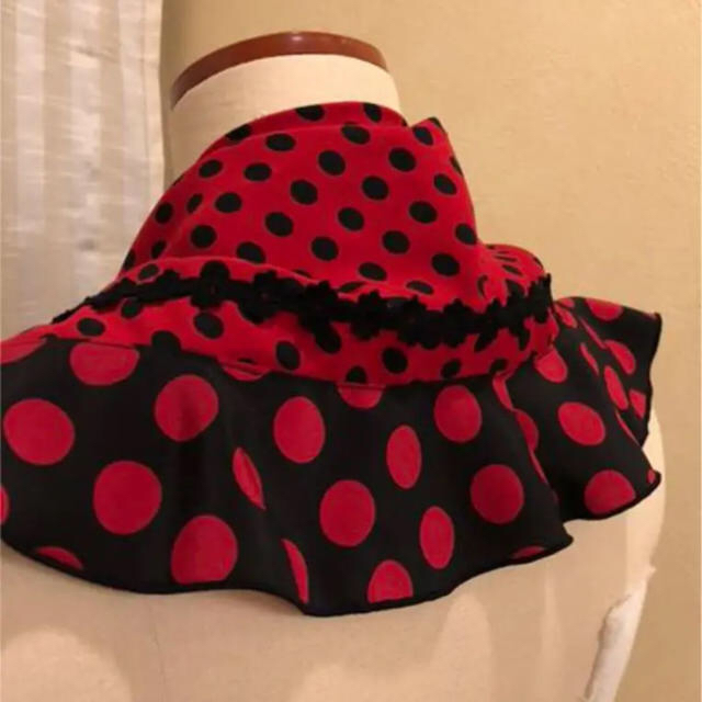 フラメンコ 衣装 シージョ  赤×黒水玉 スペイン製コチボ