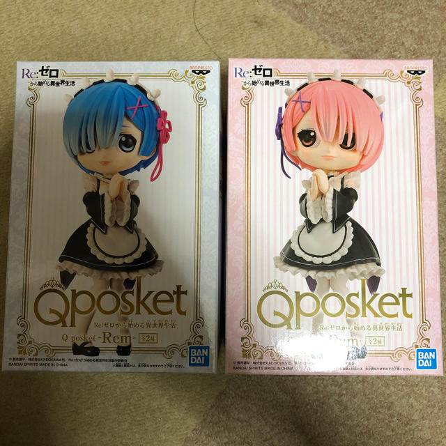 BANPRESTO(バンプレスト)のRe:ゼロから始める異世界生活 Qposket-Rem- ＆ｰRamｰ エンタメ/ホビーのフィギュア(アニメ/ゲーム)の商品写真