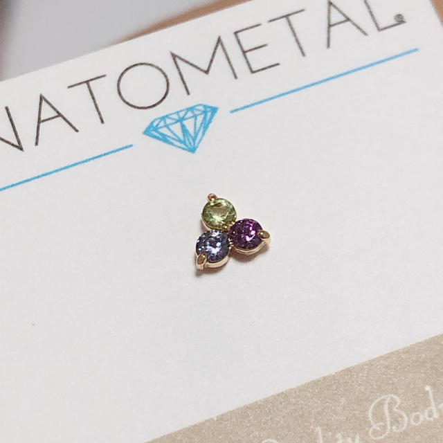 ANATOMETAL  18金ピアスエンド 14G セット