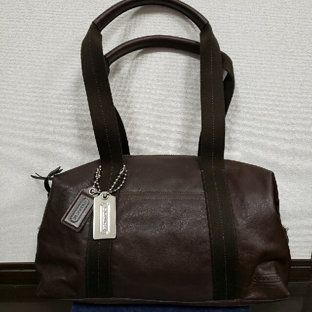 COACH(コーチ)のCOACH コーチ バッグ 革 茶 70491 メンズのバッグ(ドラムバッグ)の商品写真