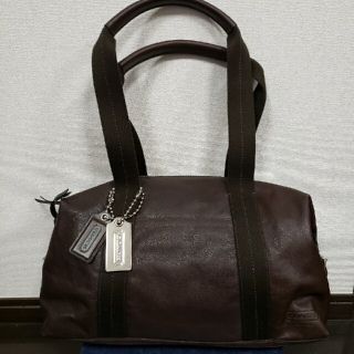 コーチ(COACH)のCOACH コーチ バッグ 革 茶 70491(ドラムバッグ)