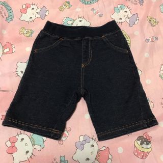 ユニクロ(UNIQLO)の【used】UNIQLO ユニクロ スウェット デニム風 ハーフパンツ 90。(パンツ/スパッツ)