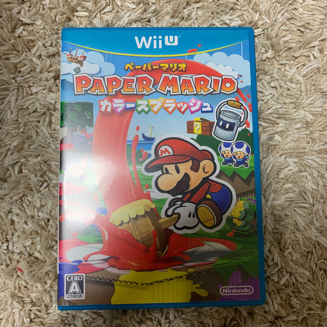 Wii U(ウィーユー)のペーパーマリオ　カラースプラッシュ エンタメ/ホビーのゲームソフト/ゲーム機本体(家庭用ゲームソフト)の商品写真