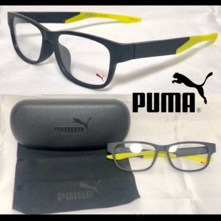 プーマ(PUMA)のPuma プーマ メガネフレーム PU0187OA 002 ブラック/イエロー(サングラス/メガネ)